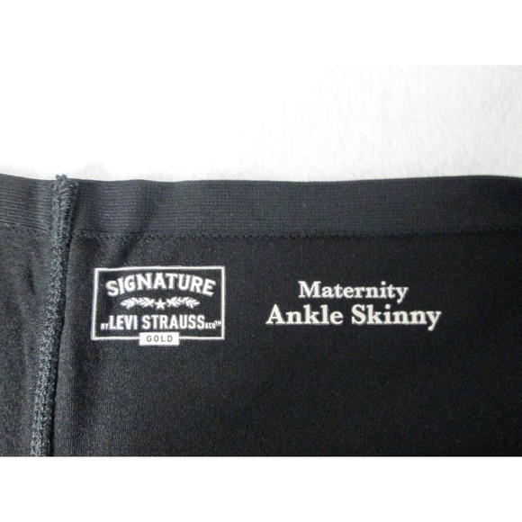 Levi's Signature Maternity Black XL Jean Panel Cotton Blend NWT B20-238 - Picture 4 of 10